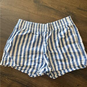 Old Navy Blue and White Striped Shorts
